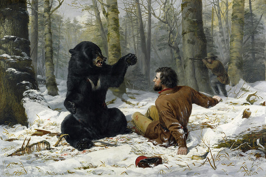 The Life of a Hunter. A Tight Fix Painting by Arthur Fitzwilliam Tait
