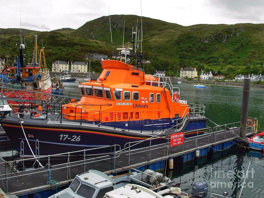 The Lifeboat at Mallaig 2 Photograph by Joan-Violet Stretch