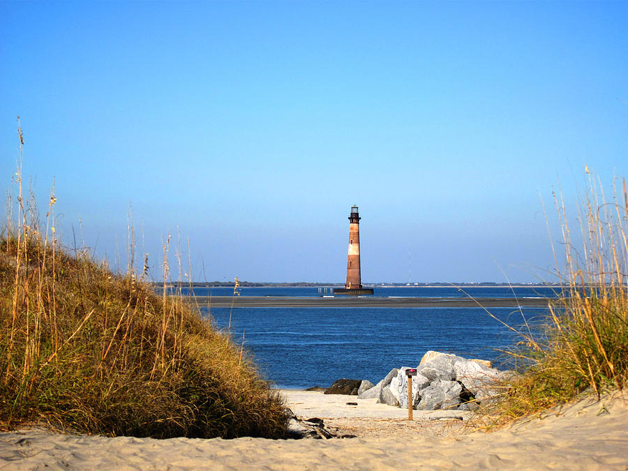 Lighthouse Photograph - The Lighhouse at Morris Island Charleston by Susanne Van Hulst