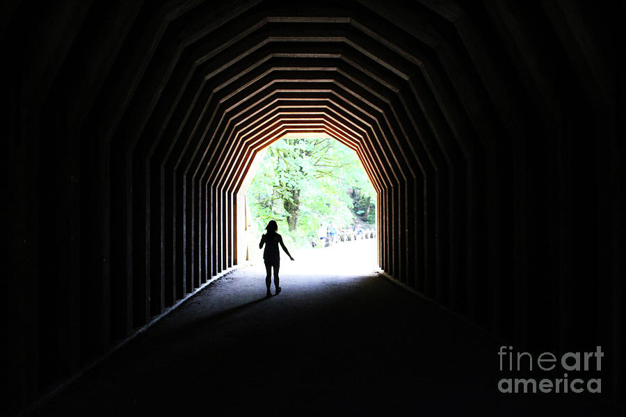 Unique Photograph - The light at the end of the tunnel by Katrina Roberts