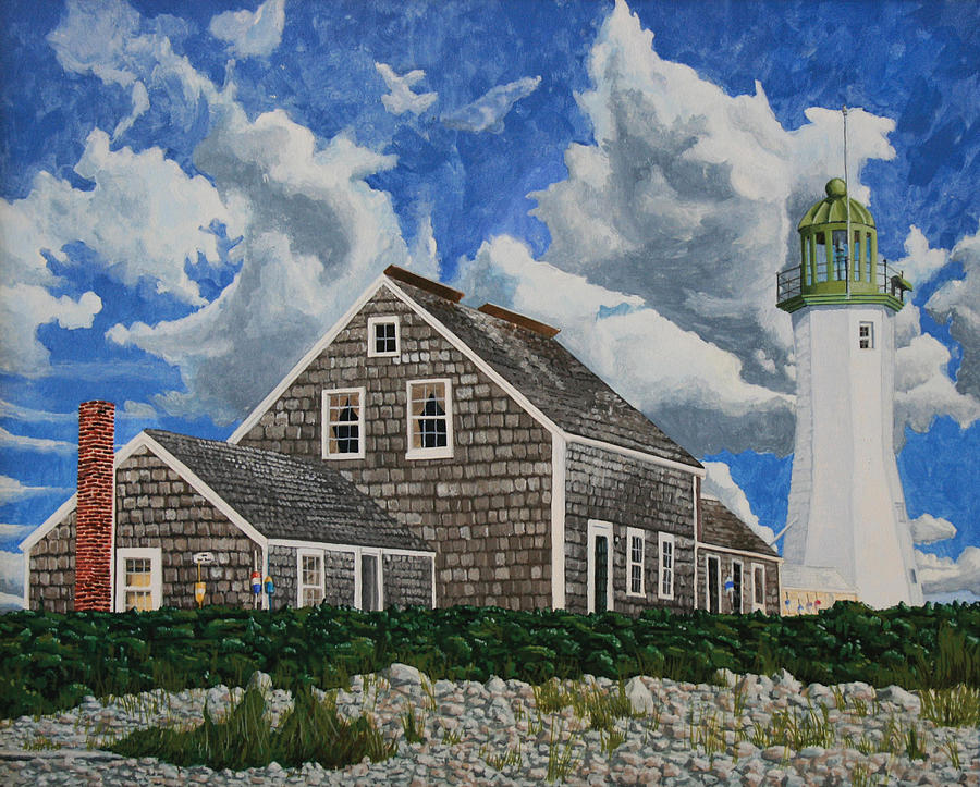 The Light Keepers House Painting by Dominic White