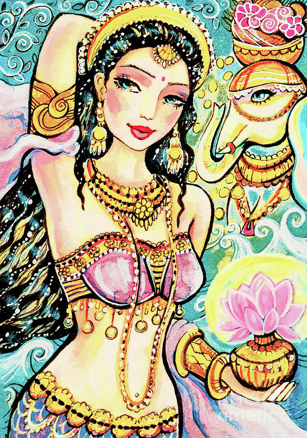 The Light of Lakshmi Painting by Eva Campbell