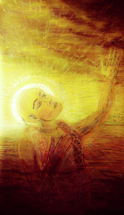 Acrylic Painting - The light of life by Michael African Visions