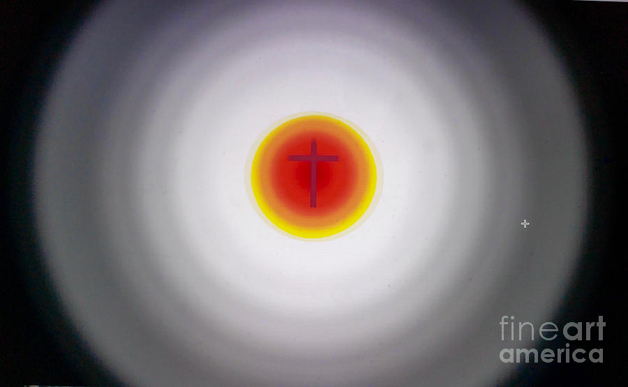 Abstract Photograph - The Light of The Cross by Raul Diaz