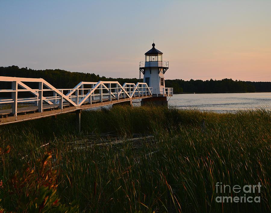 The Light on the Kennebec Photograph by Steve Brown