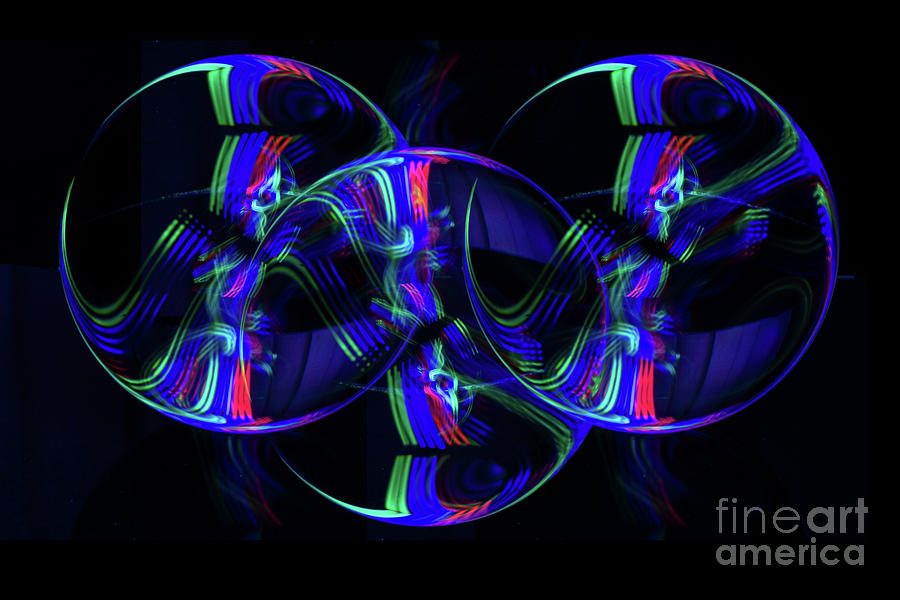 Pattern Photograph - The Light Painter 19 by Steve Purnell