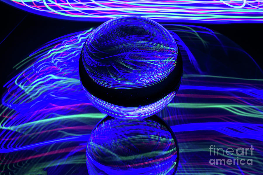 Pattern Photograph - The Light Painter 47 by Steve Purnell