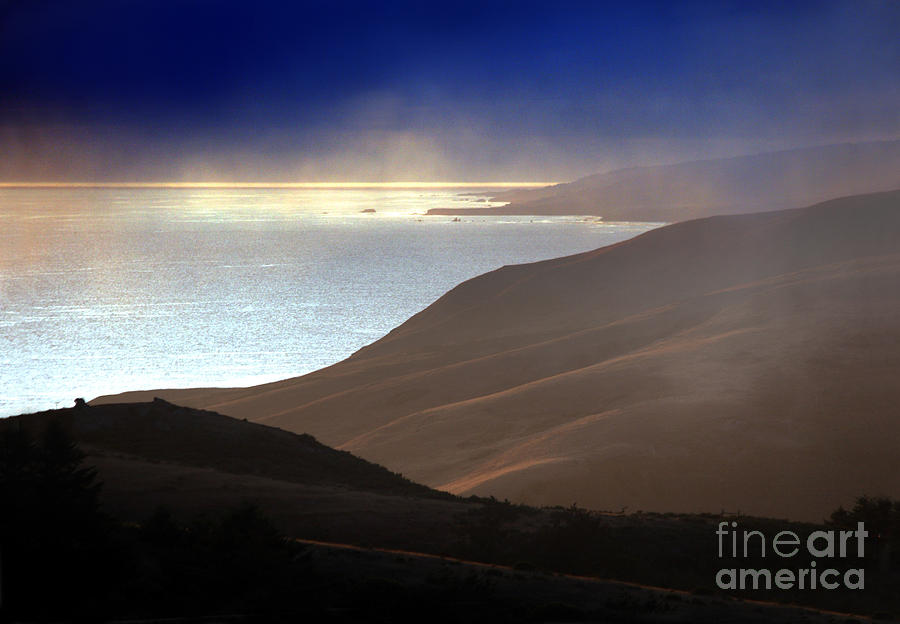 The Light Peaks Under the Coastal Northern California Fog Photograph by Wernher Krutein