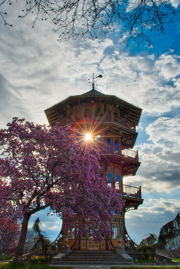 The Light through the Pagoda Photograph by Mark Dodd
