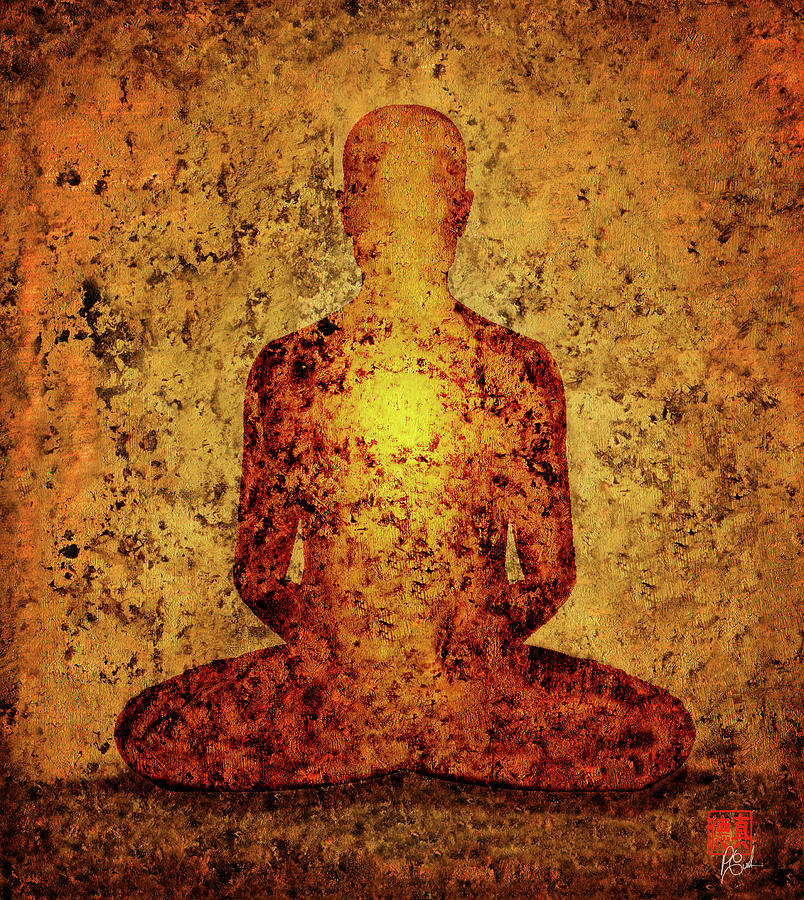 Buddha Painting - The Light Within by Peter Cutler