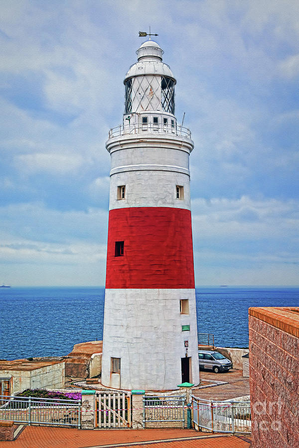 The Lighthouse at Europa Point Photograph by Sue Melvin