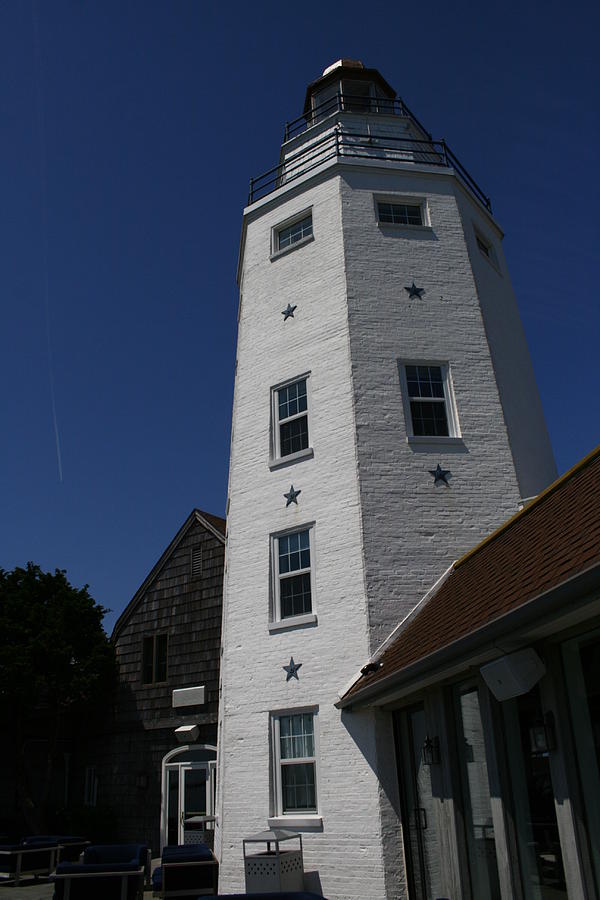 The Lighthouse at Montauk Yacht Club Photograph by Christopher J Kirby