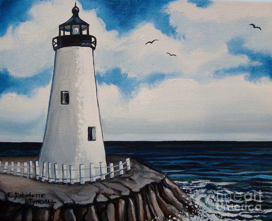 The Lighthouse Painting by Elizabeth Robinette Tyndall