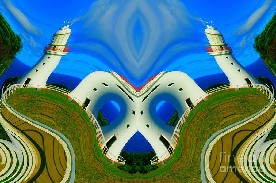 Abstract Photograph - The Lighthouse Racetrack by Lorles Lifestyles