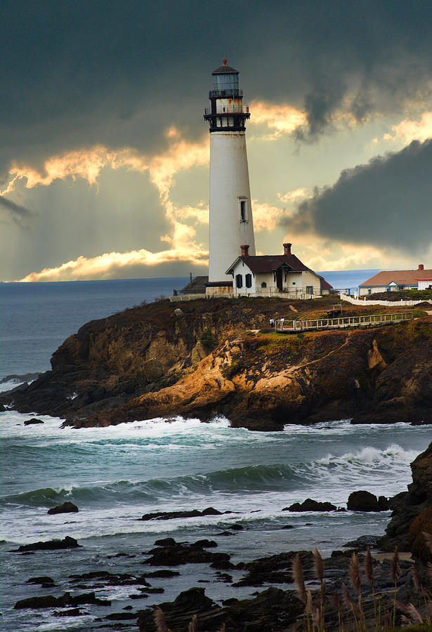 The lighthouse Photograph by Randall Branham
