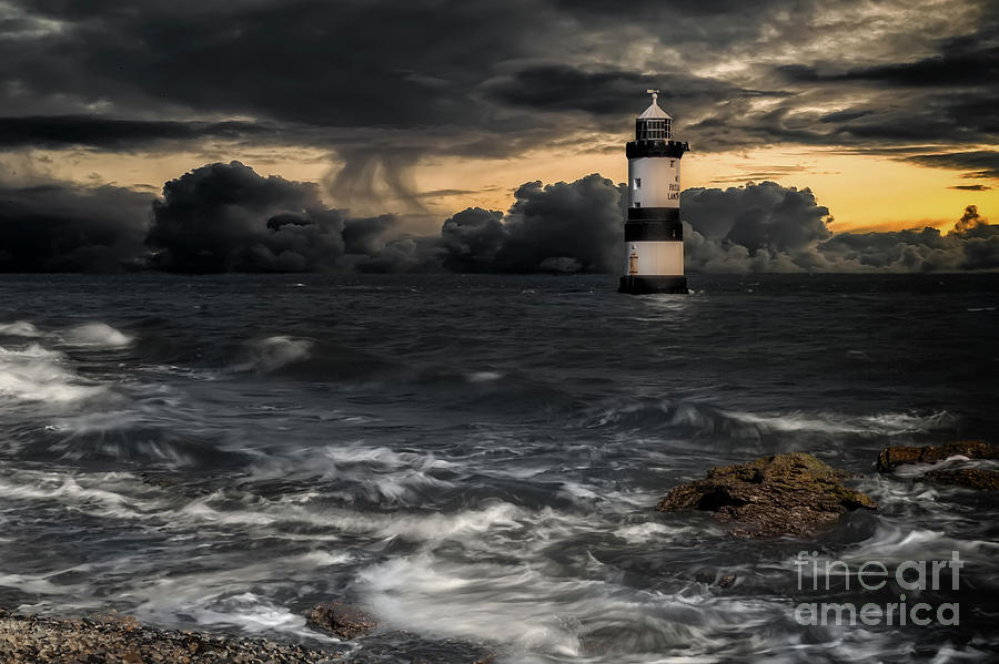 The Lighthouse Storm Photograph by Adrian Evans