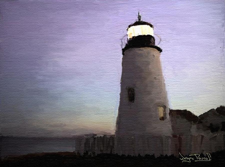 The Lighthouse Painting by Wayne Pascall