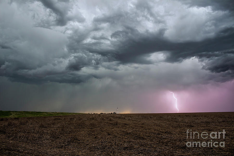 Storm Photograph - The lightning and the elevator by Francis Lavigne-Theriault Storm Photograph - The lightning and the elevator by Francis Lavigne-Theriault