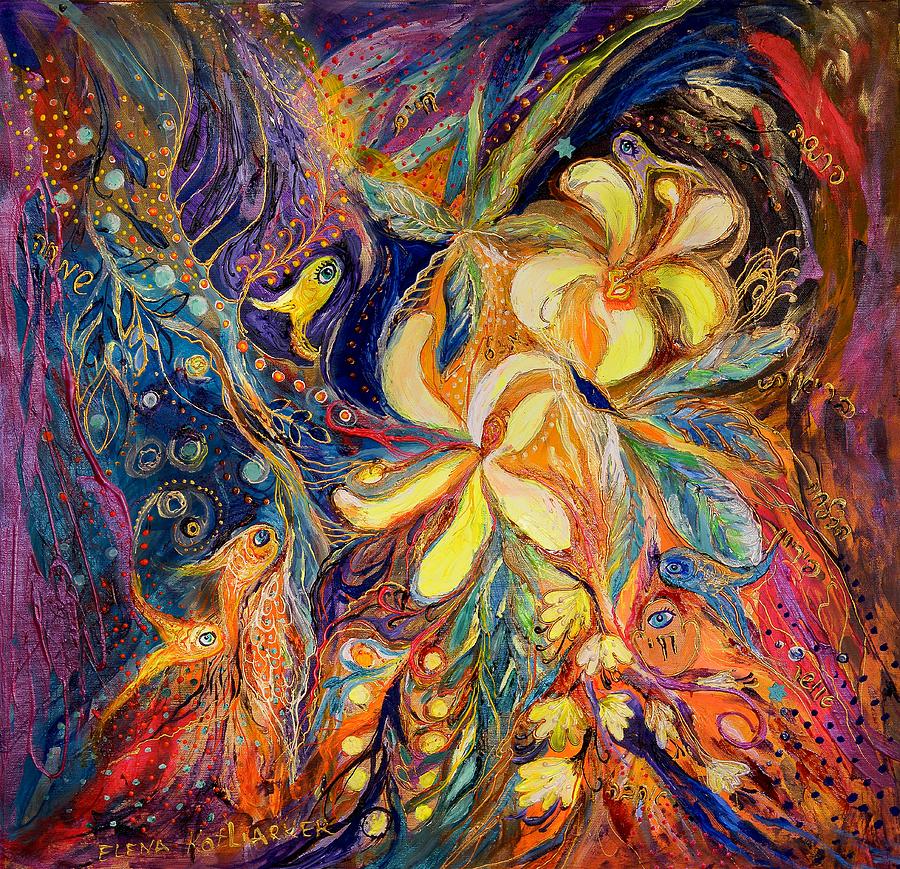 The Lilies of Galilee Painting by Elena Kotliarker