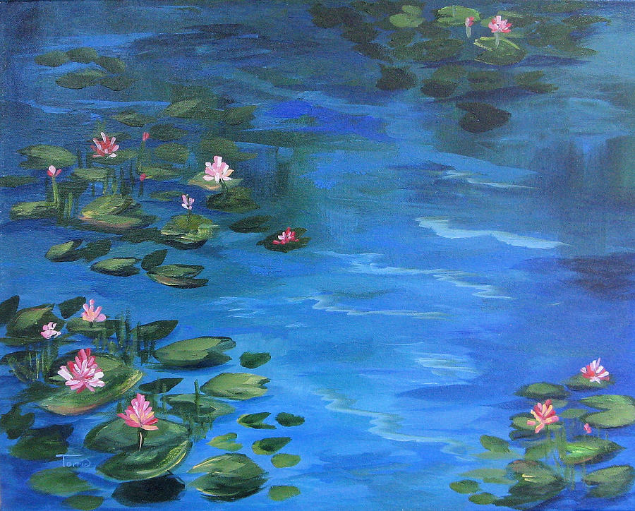 The Lily Pond II  Painting by Torrie Smiley