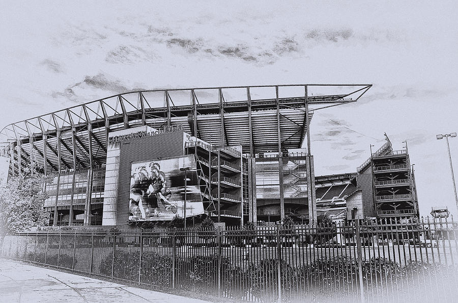 The Linc - Philadelphia Eagles Photograph by Bill Cannon
