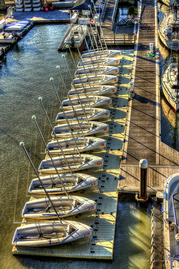 Charleston Sc The Line Up Charleston Yacht Club Charleston City Marina Seascape Art Photograph
