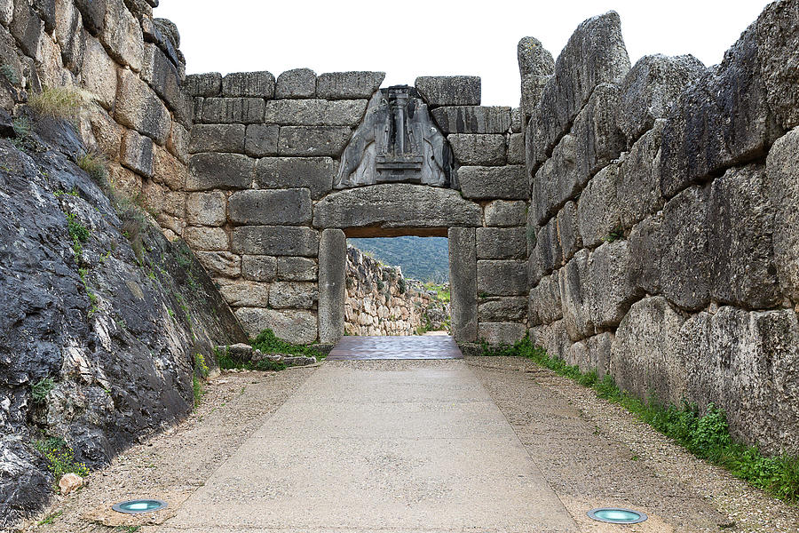 the Lion Gate at Mycenae Photograph by Henning Marquardt
