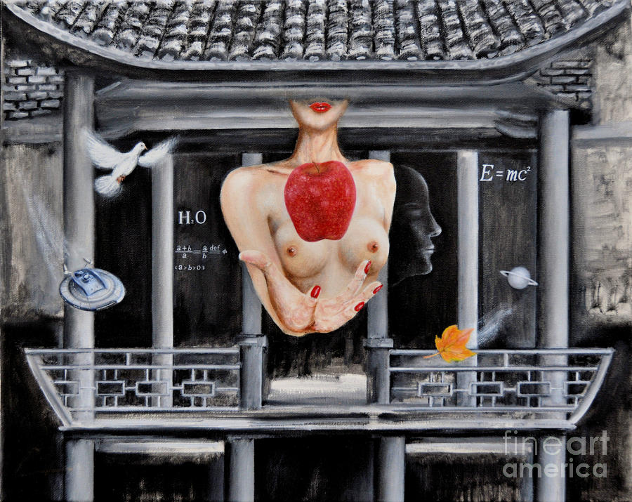 Ch Painting - The Lips Of Forgetting Craziness by CH Narrationism Ch Painting - The Lips Of Forgetting Craziness by CH Narrationism