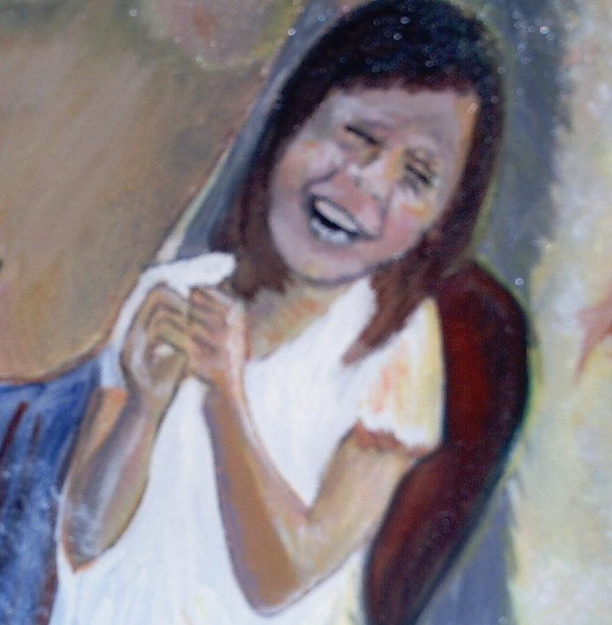 Angels Painting - The little Angel laughs by J Bauer