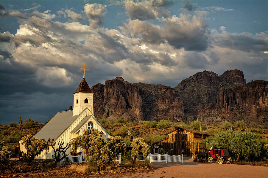 The Little Chapel in the Superstitions  Photograph by Saija Lehtonen
