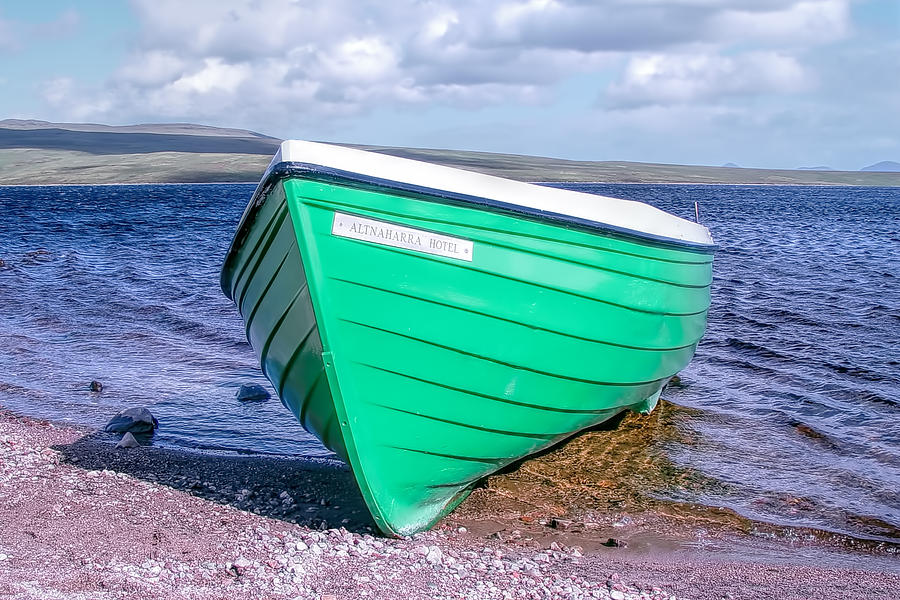 Transportation Photograph - The Little Green Rowboat by Marcia Colelli