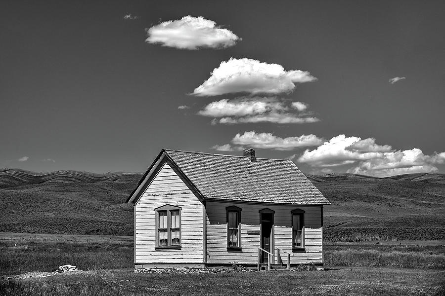 The Little House B and W Photograph by Richard J Cassato