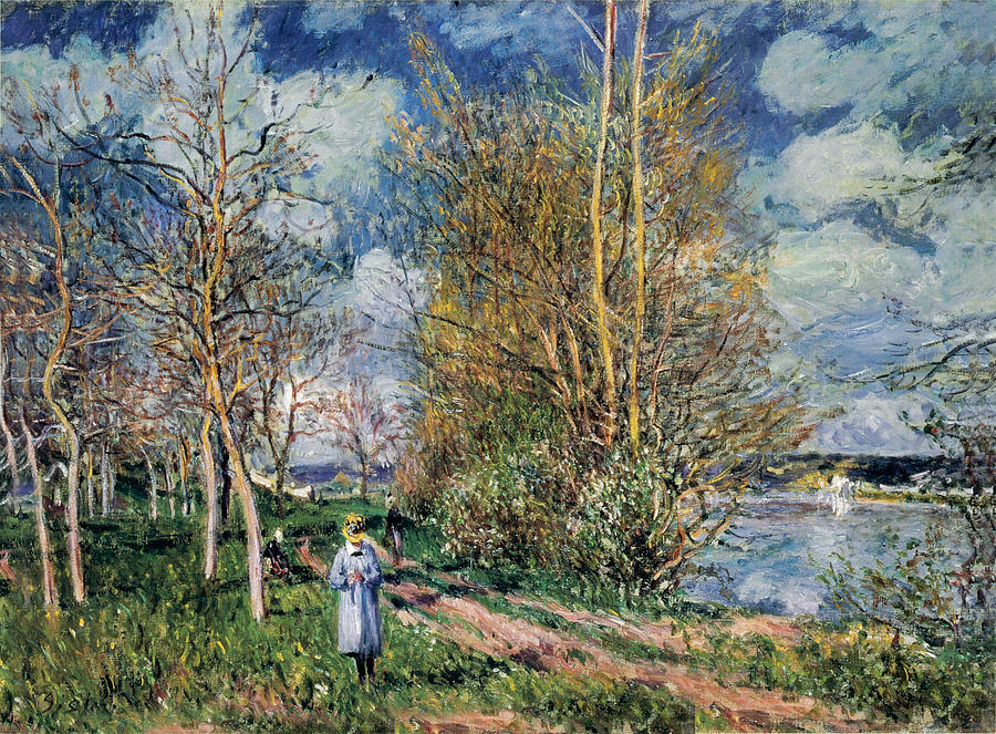 The Little Meadows in Spring Photograph by Alfred Sisley