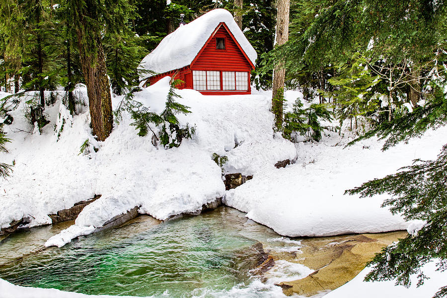 The Little Red Cabin Photograph By Mike Centioli