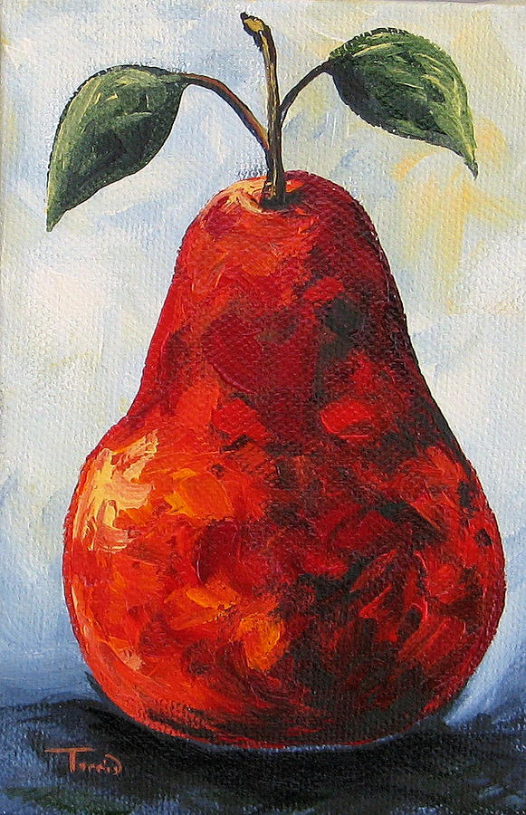 The Little Red Pear Painting by Torrie Smiley