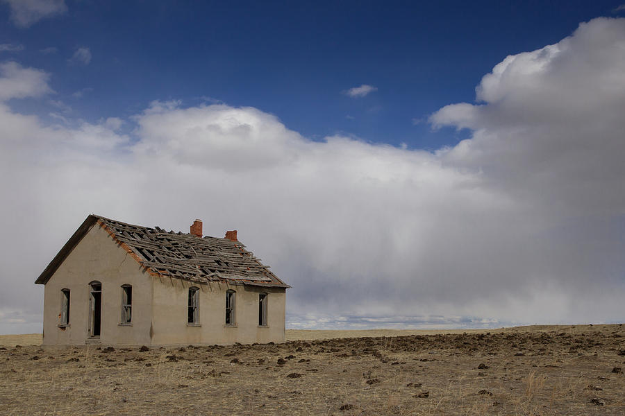 The Little Schoolhouse On The Prairie Photograph