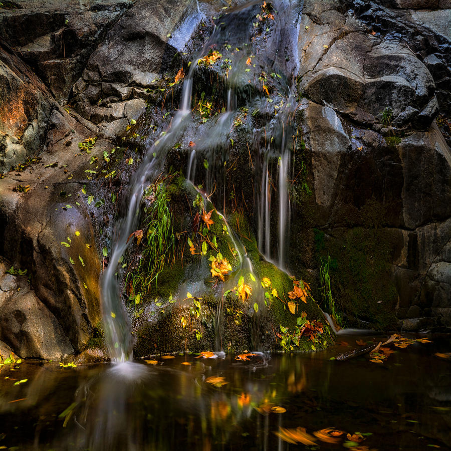 The Little Waterfall Square  Photograph by Saija Lehtonen