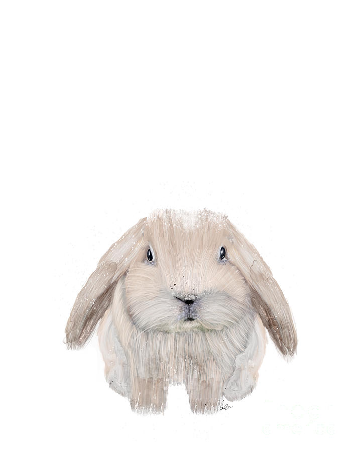 Animal Painting - The Littlest Bunny by Bri Buckley