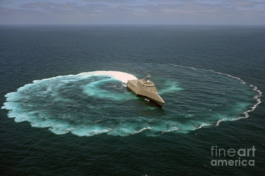 The littoral combat ship USS Independence Painting by Celestial Images