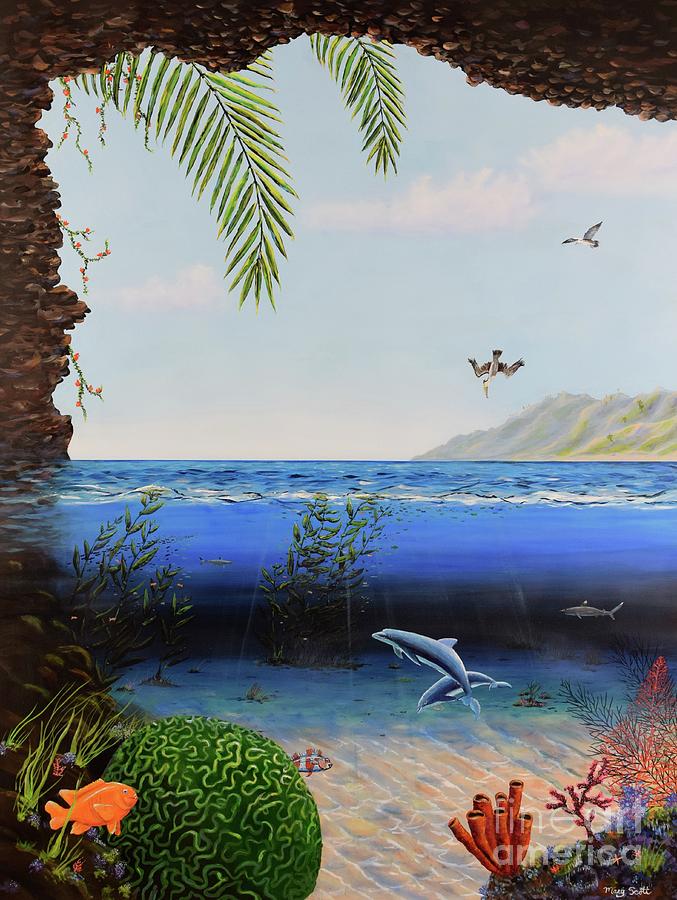 The Living Ocean Painting by Mary Scott