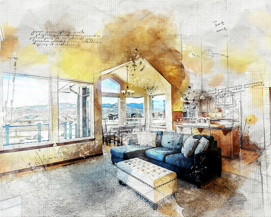 The Living Room Digital Art by Anthony Murphy