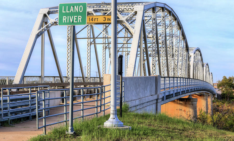 Llano Photograph - The Llano Bridge by JC Findley