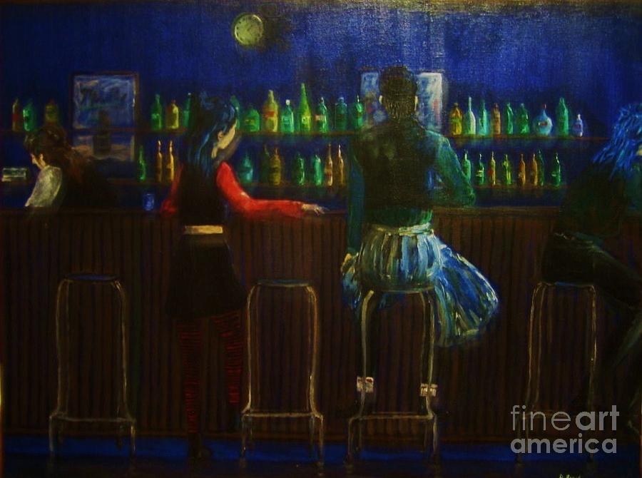 The Local Bar Painting by Reb Frost