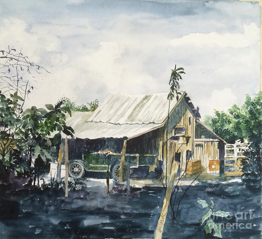 Barn Painting - The Locke Barn by Glen Ward Barn Painting - The Locke Barn by Glen Ward