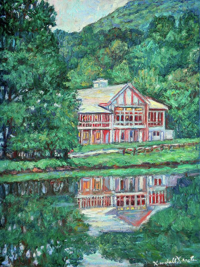 The Lodge at Peaks of Otter Painting by Kendall Kessler