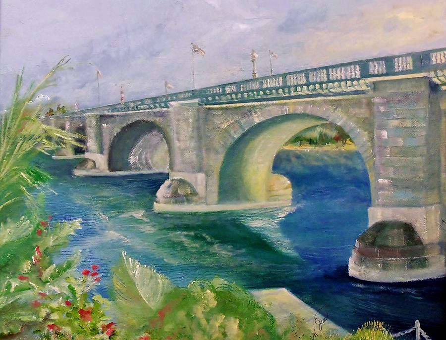 The London Bridge Painting by Jan Moore