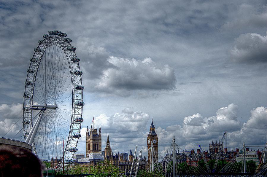 The London Eye and Skyline Photograph by Karen McKenzie McAdoo