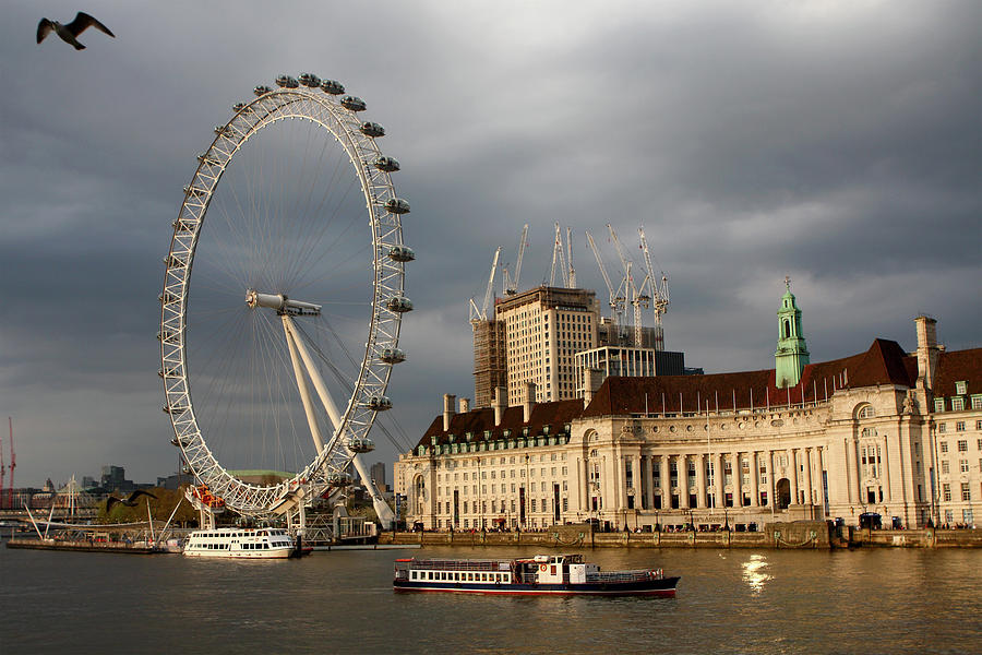 The London Eye From Westminster Bridge  Photograph by Aidan Moran