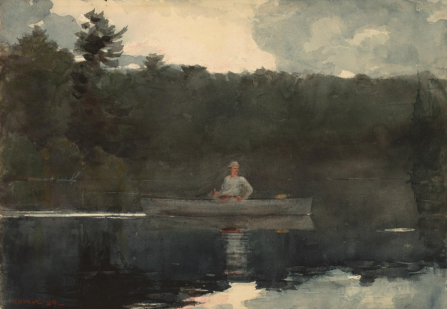The Lone Fisherman Painting by Winslow Homer