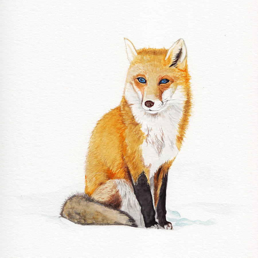 Wildlife Painting - The Lone Fox by Cheung Vong